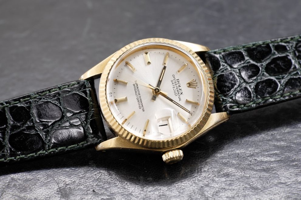Rolex Datejust 31 Ref. 6827 Yellow Gold 18kt Argente Sigma dial