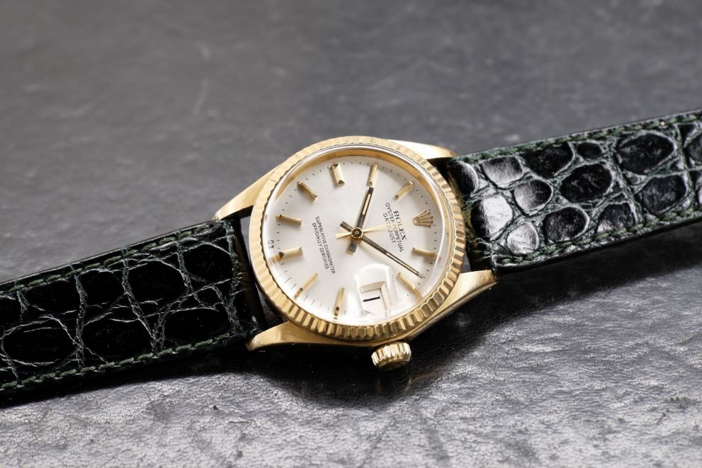 Rolex Datejust 31 Ref. 6827 Yellow Gold 18kt Argente Sigma dial
