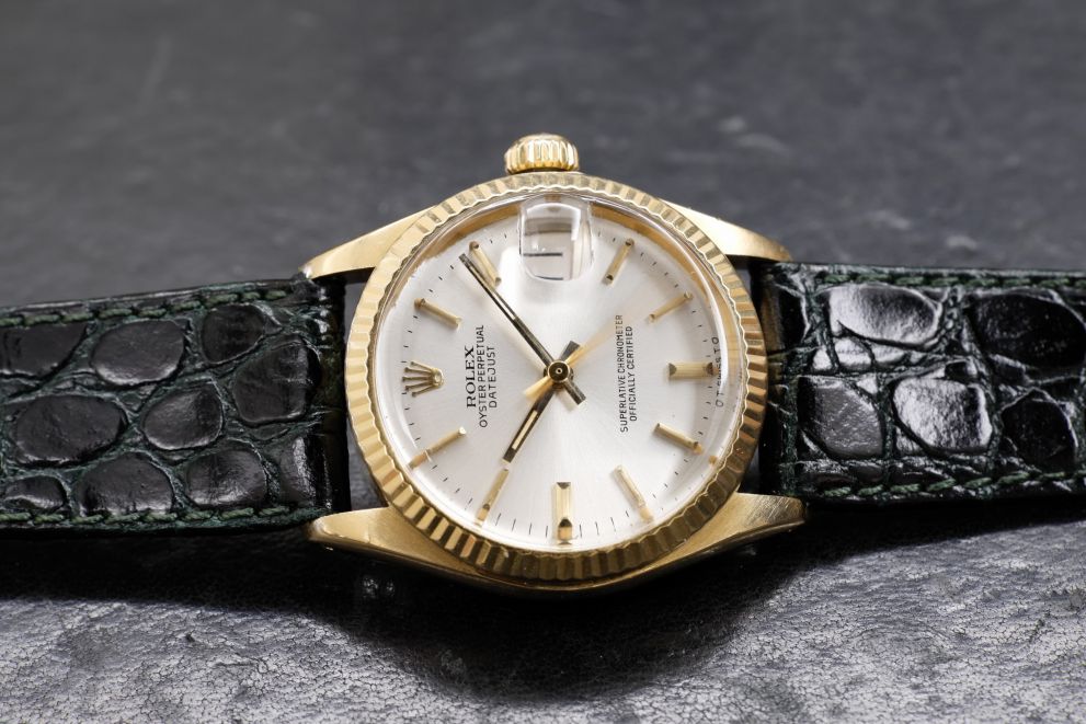 Rolex Datejust 31 Ref. 6827 Yellow Gold 18kt Argente Sigma dial