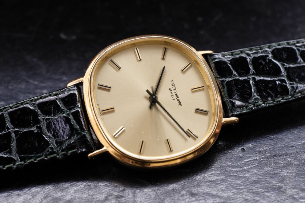 Patek Philippe Jumbo Ellipse tv screen 36mm sigma dial 3586 yellow gold - cal. 1-350