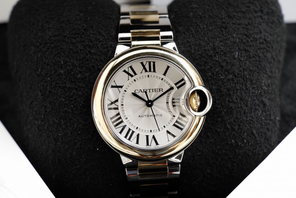 Ballon Bleu De Cartier Watch steel gold 33mm b/p full set