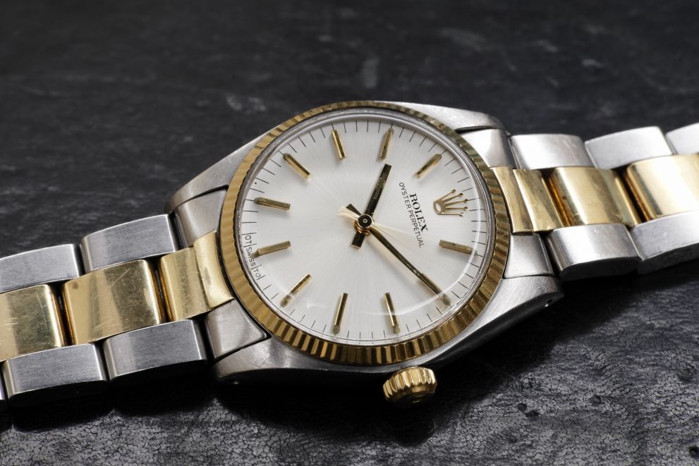 Rolex Oyster Perpetual 31 Ref. 6751 Sigma silver dial SS / Yellow Gold 18kt