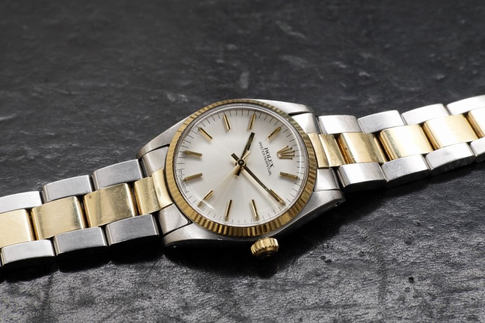 Rolex Oyster Perpetual 31 Ref. 6751 Sigma silver dial SS / Yellow Gold 18kt