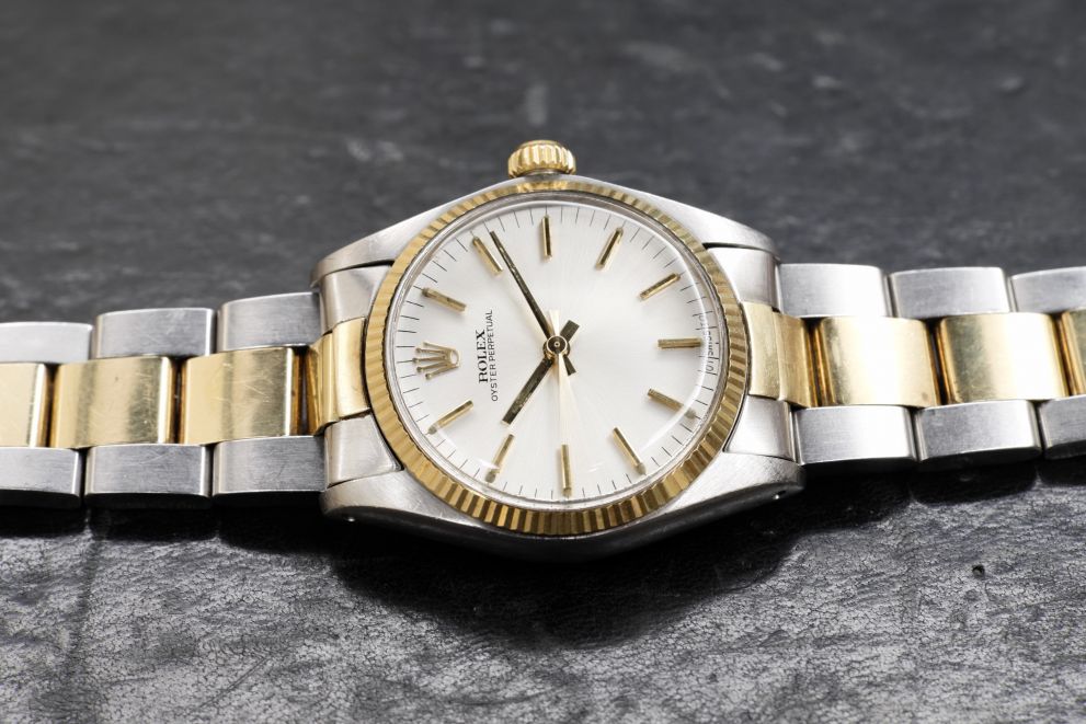 Rolex Oyster Perpetual 31 Ref. 6751 Sigma silver dial SS / Yellow Gold 18kt