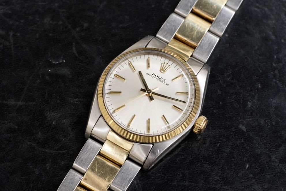 Rolex Oyster Perpetual 31 Ref. 6751 Sigma silver dial SS / Yellow Gold 18kt