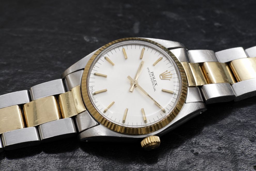 Rolex Oyster Perpetual 31 Ref. 6751 Sigma silver dial SS / Yellow Gold 18kt