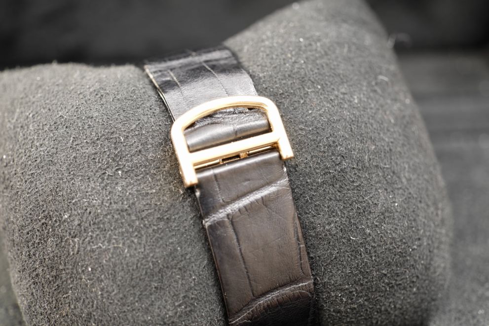 Cartier Santos Dumont Ref. 2650 Chocolate super rare dial - rose gold -b/p full set