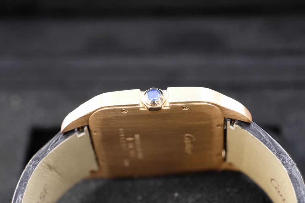 Cartier Santos Dumont Ref. 2650 Chocolate super rare dial - rose gold -b/p full set