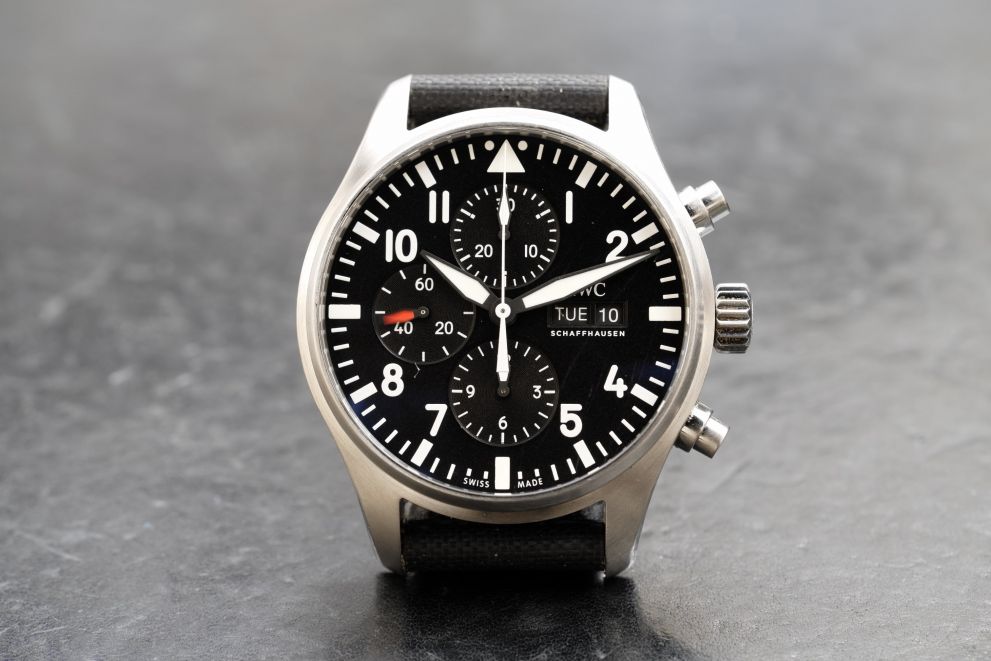 Iwc Pilot's Watch Chronograph 43 IW377709 Black Dial