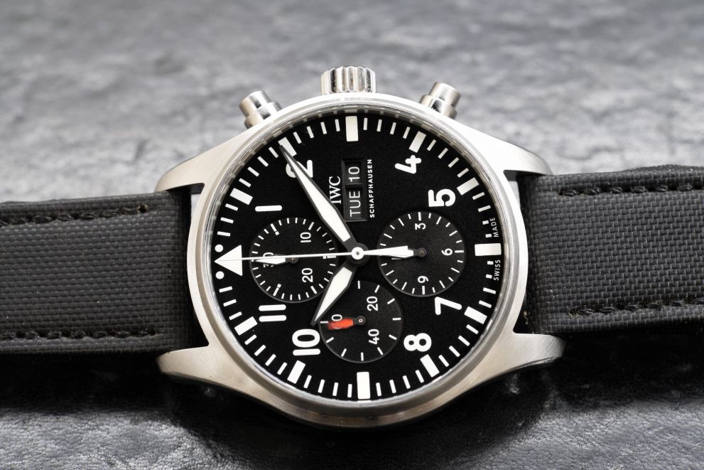 Iwc Pilot's Watch Chronograph 43 IW377709 Black Dial