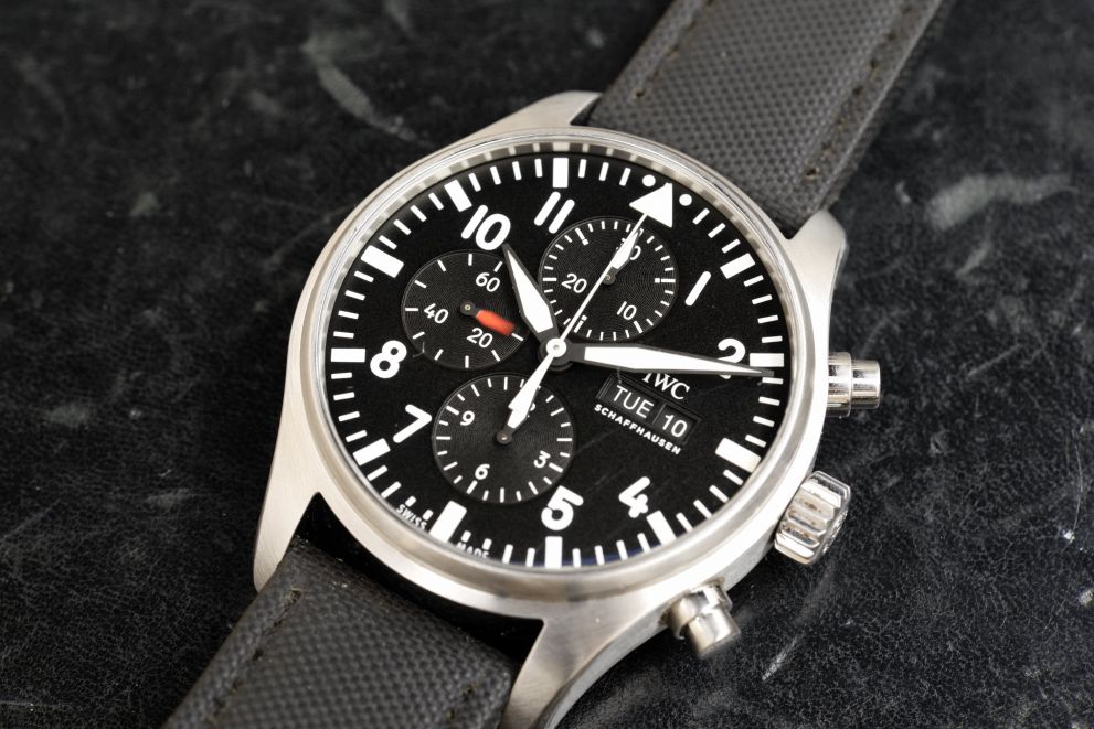 Iwc Pilot's Watch Chronograph 43 IW377709 Black Dial