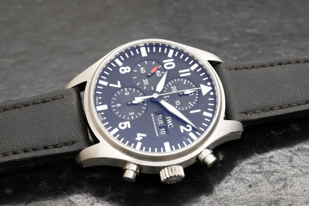 Iwc Pilot's Watch Chronograph 43 IW377709 Black Dial