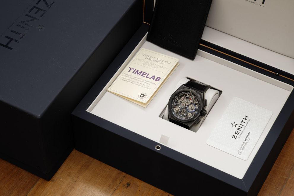 Zenith Defy El Primero 21 Black Ceramic 2021 full set