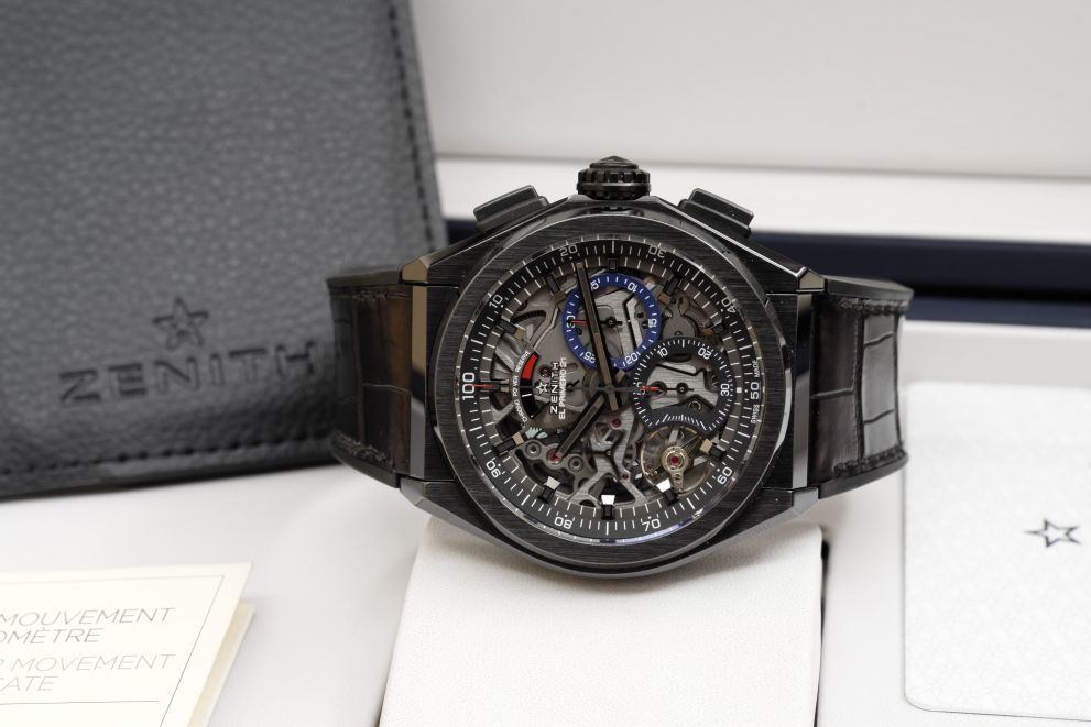 Zenith Defy El Primero 21 Black Ceramic 2021 full set