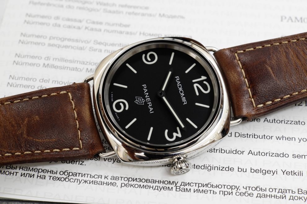 Panerai Radiomir Base Logo 3 days PAM00753 45mm full set B/p OP7160