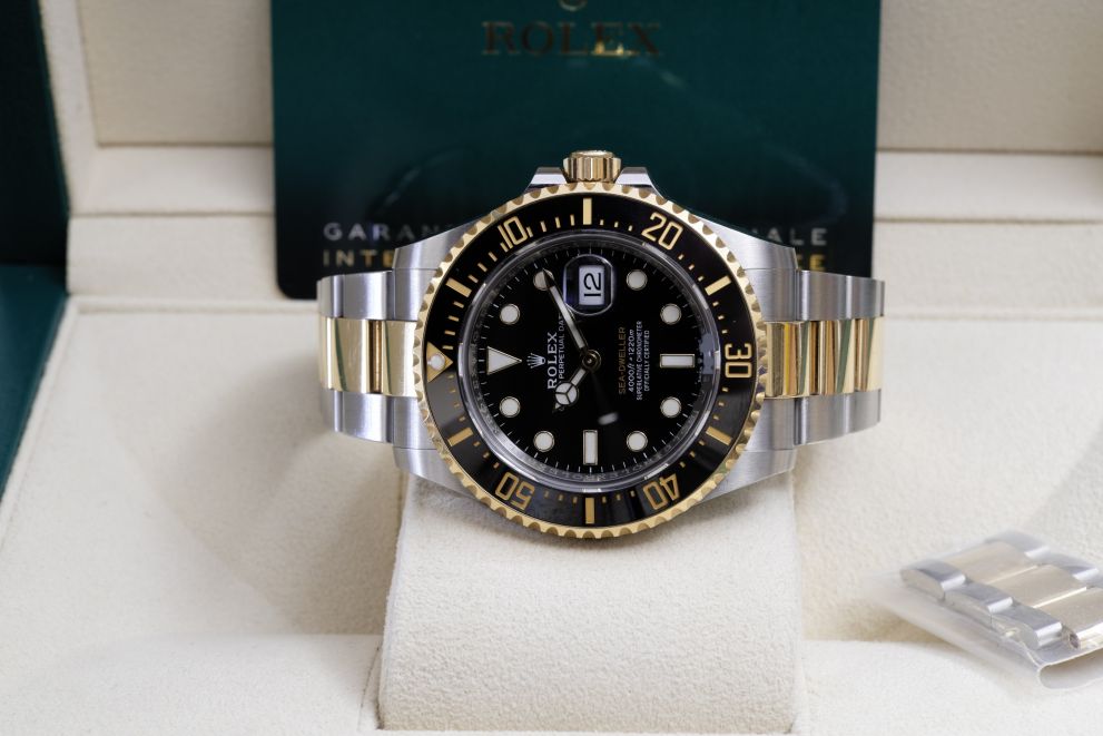Rolex Sea-Dweller Ref. 126603 SS / Yellow Gold 18kt Box & papers Unpolished