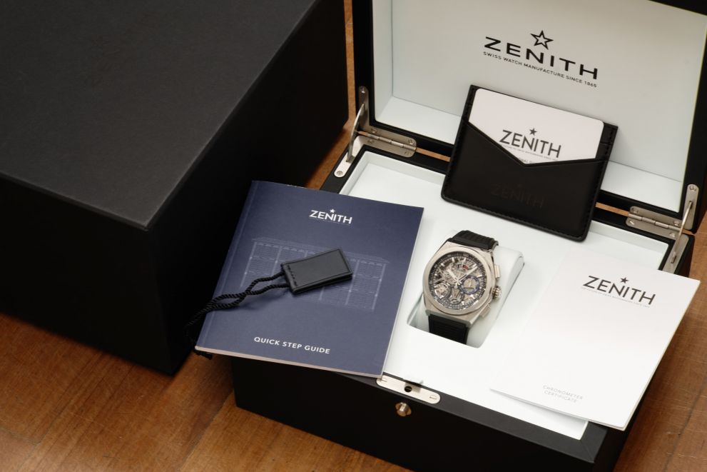Zenith Defy El Primero 21 Titanium Skeleton Full set b/p
