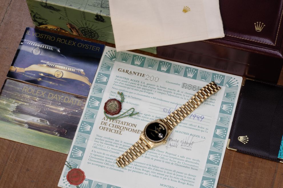 Rolex Day-Date 36 Onyx Stone Dial Full set b/p - Onice
