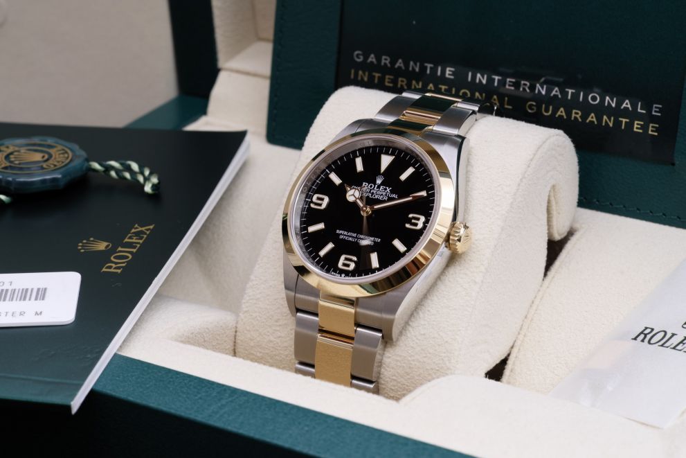 Rolex Explorer SS / Yellow Gold 18kt Full set 2021 b/p TAG