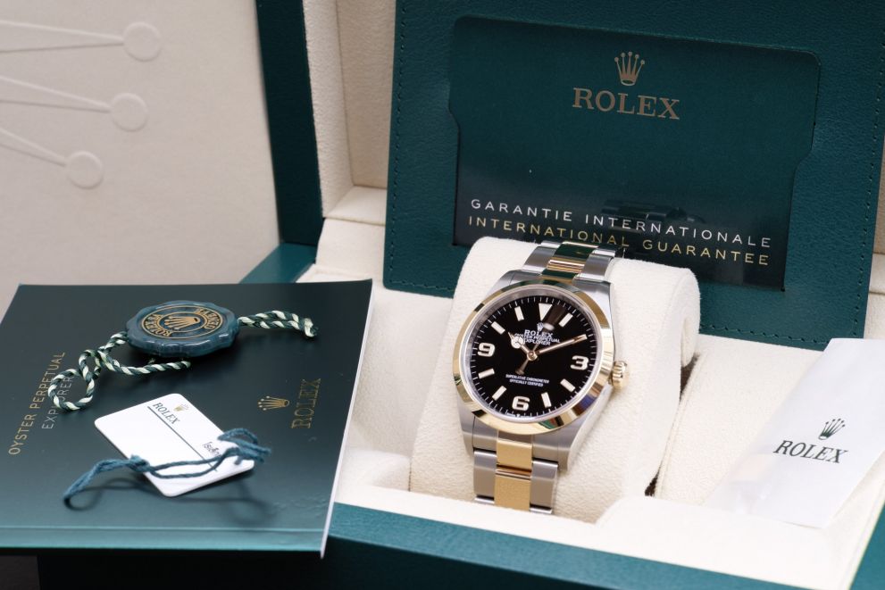 Rolex Explorer SS / Yellow Gold 18kt Full set 2021 b/p TAG