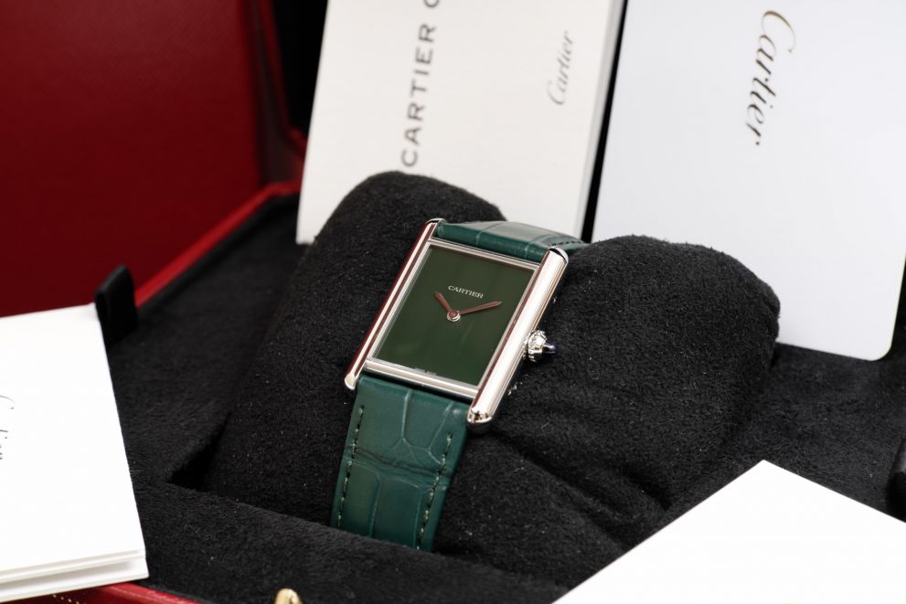Cartier Tank Must WSTA0056 Green Full set NEW Unworn 2025 - Ref. 4323