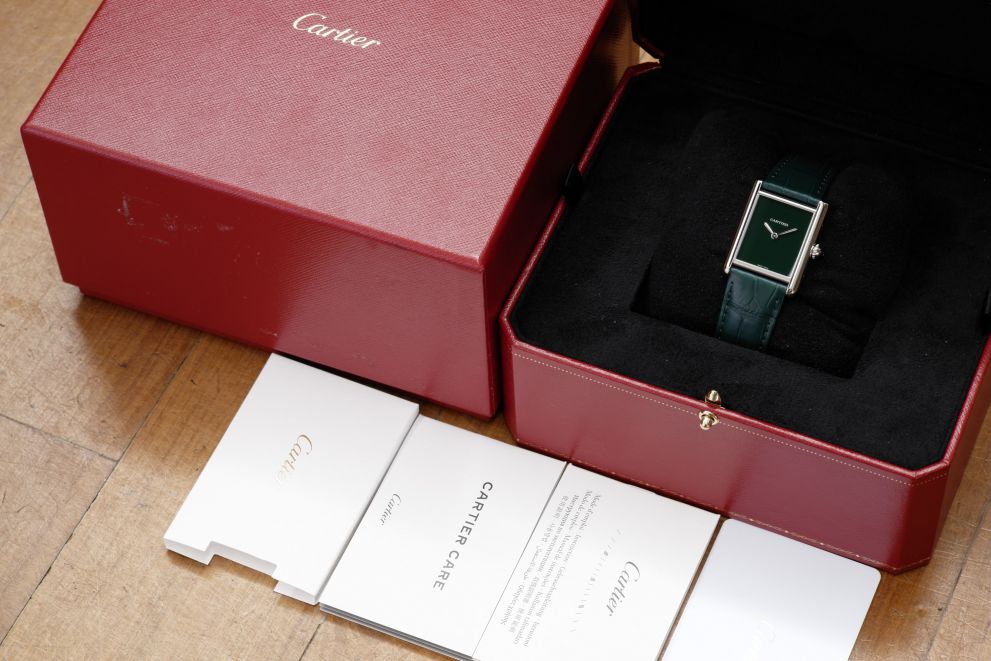 Cartier Tank Must WSTA0056 Green Full set NEW Unworn 2025 - Ref. 4323