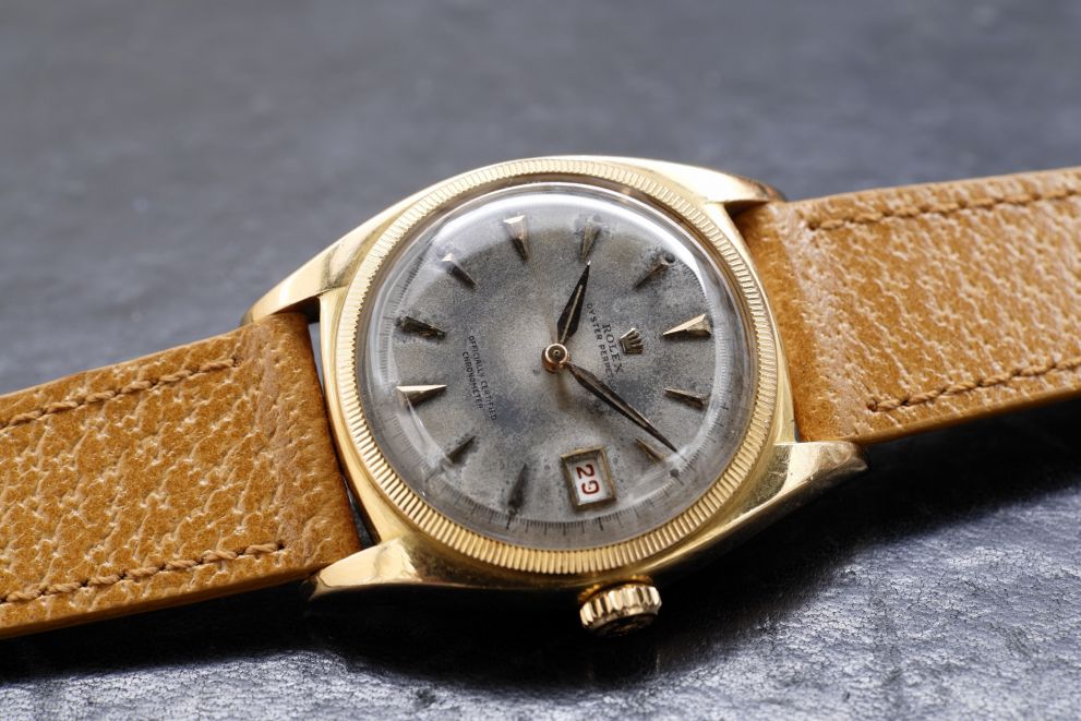 Rolex Big Bubble back - Ovettone - Mk1 Ref. 6075 Super rare Original OCC Dial