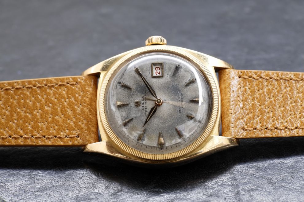 Rolex Big Bubble back - Ovettone - Mk1 Ref. 6075 Super rare Original OCC Dial