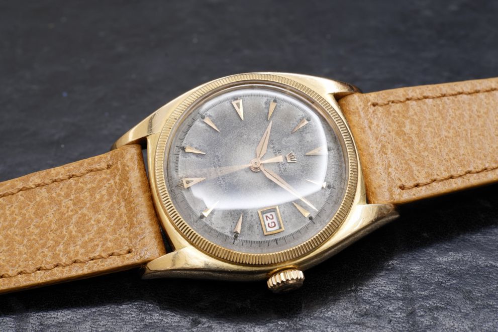 Rolex Big Bubble back - Ovettone - Mk1 Ref. 6075 Super rare Original OCC Dial