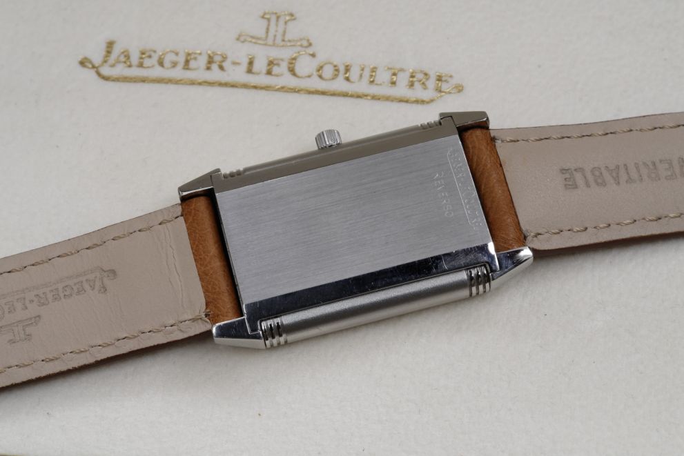 Jaeger-LeCoultre Reverso Classique Black "Shadow" dial with box