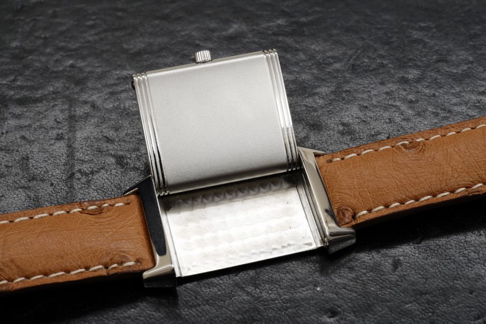 Jaeger-LeCoultre Reverso Classique Black "Shadow" dial with box