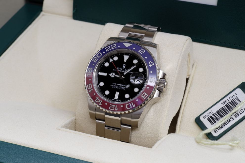 Rolex Gmt-Master II Ref. 116719BLRO White Gold Full set