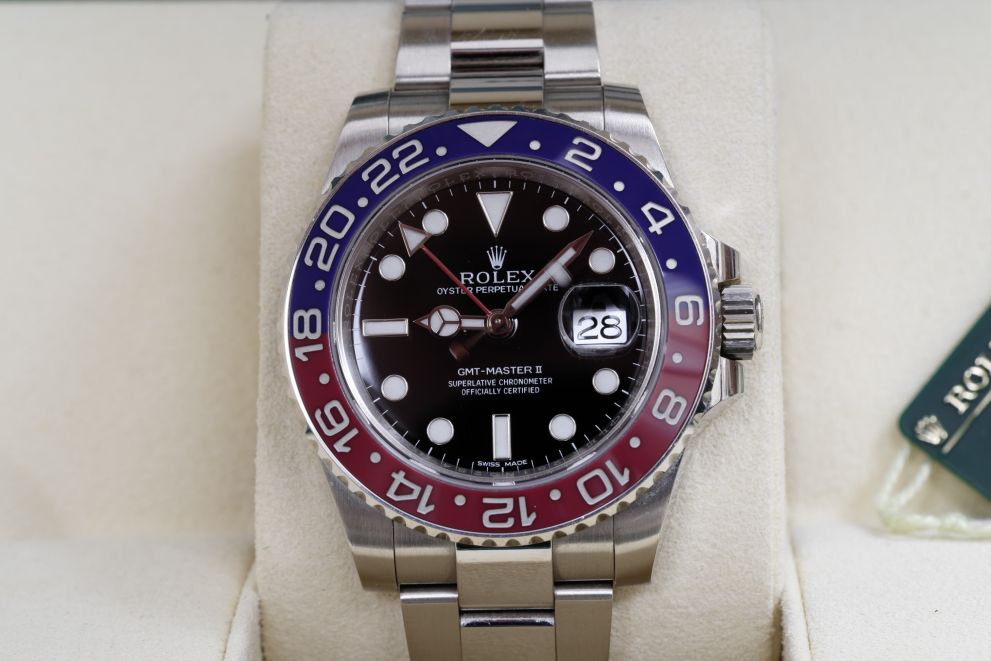 Rolex Gmt-Master II Ref. 116719BLRO White Gold Full set