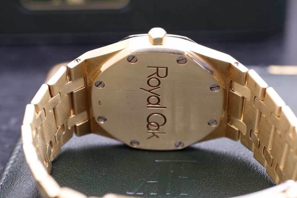 Audemars Piguet Royal Oak Ref. 4100BA Yellow Gold 35mm Grey Dial with Box and booklets