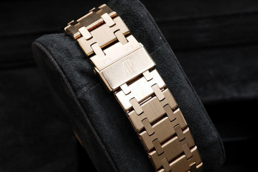 Audemars Piguet Royal Oak Ref. 4100BA Yellow Gold 35mm Grey Dial with Box and booklets