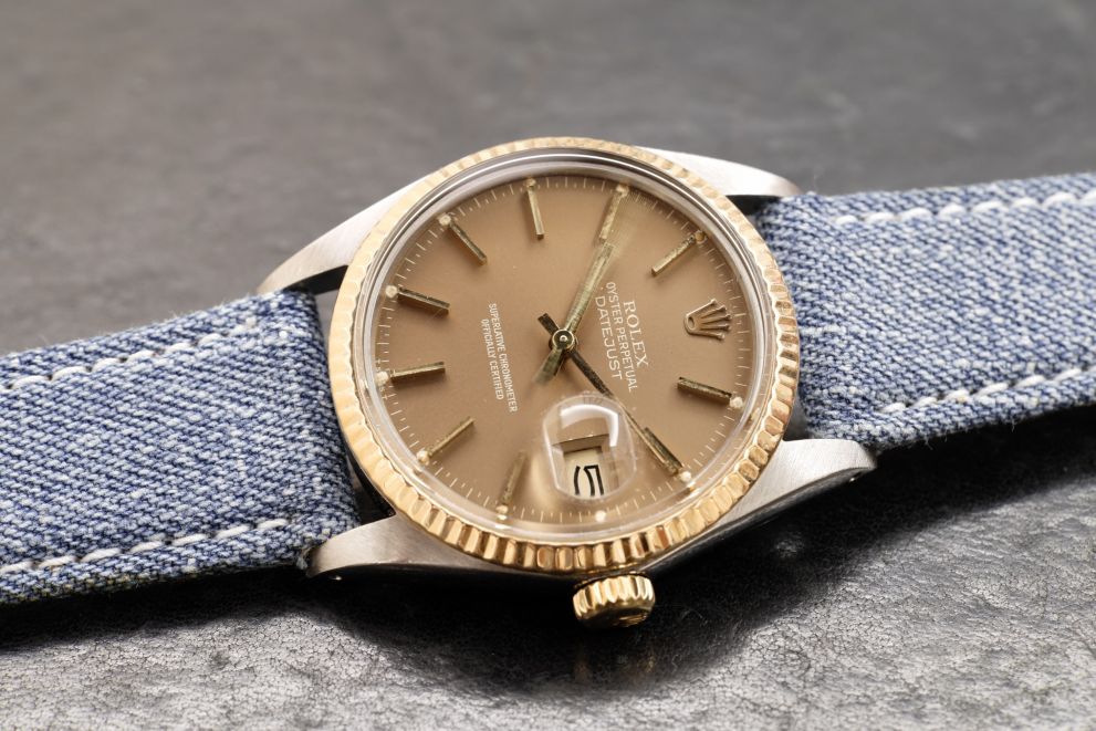 Rolex Datejust Ref. 16013 Rare brown tropical dial - SS / Gold - top conditions