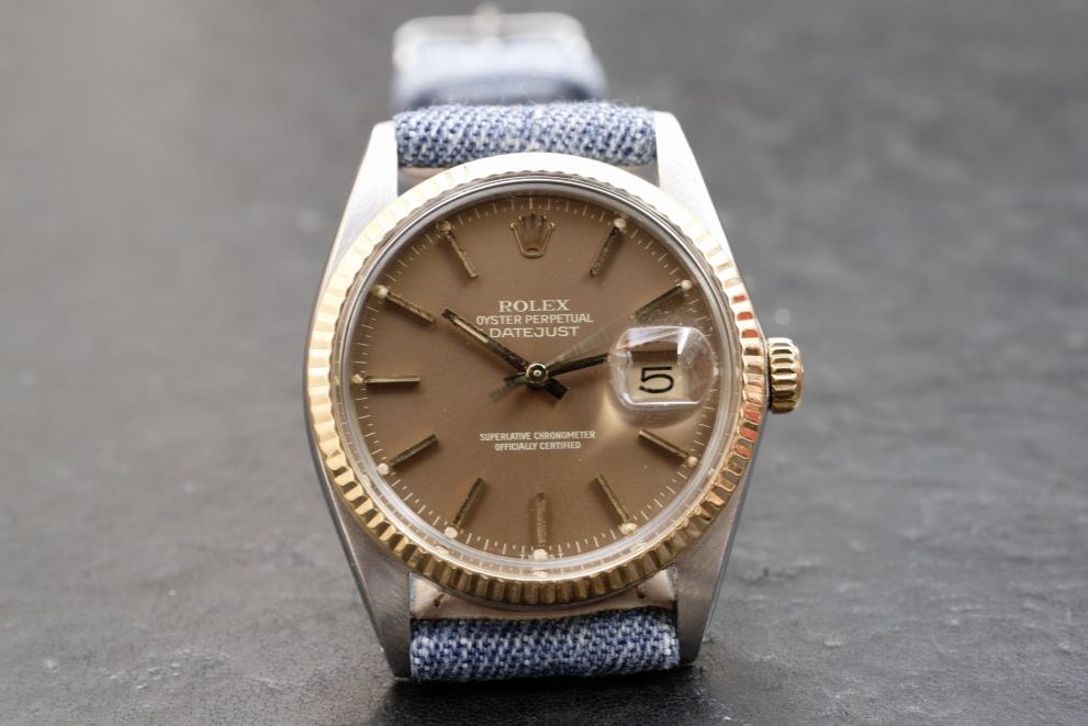 Rolex Datejust Ref. 16013 Rare brown tropical dial - SS / Gold - top conditions