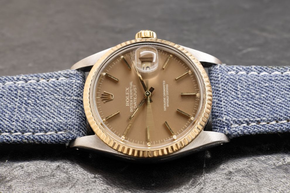 Rolex Datejust Ref. 16013 Rare brown tropical dial - SS / Gold - top conditions