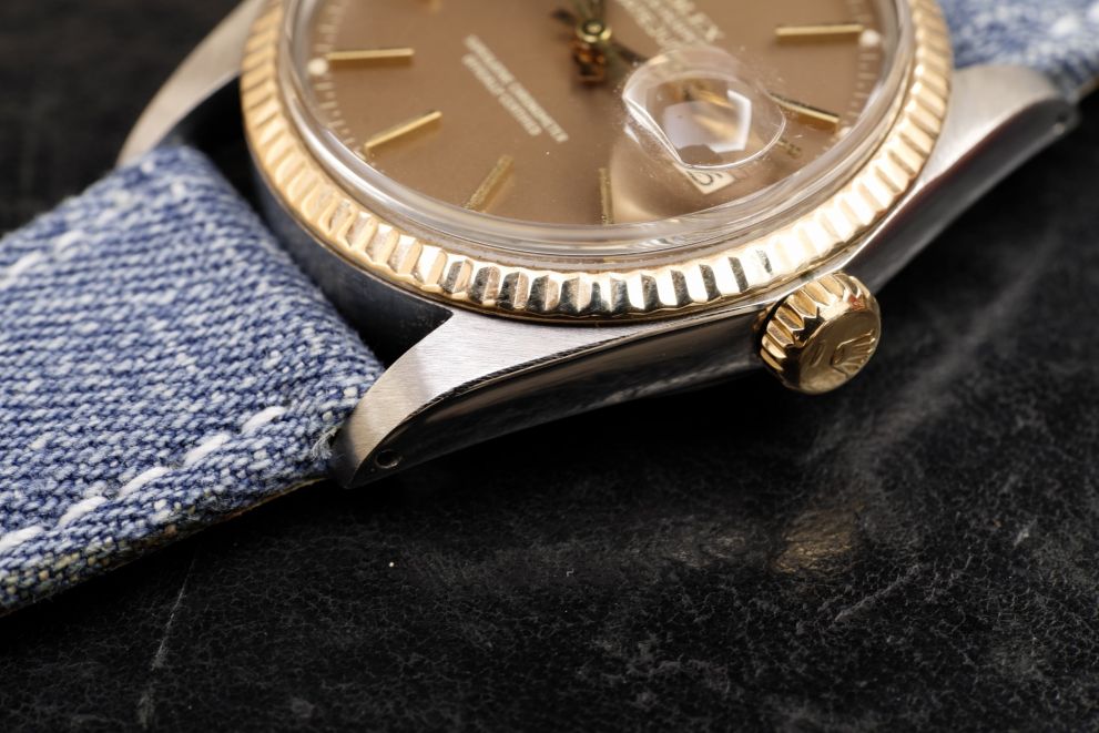 Rolex Datejust Ref. 16013 Rare brown tropical dial - SS / Gold - top conditions
