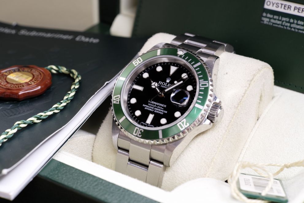 Rolex Submariner Date Ref. 16610LV RRR Card Full set
