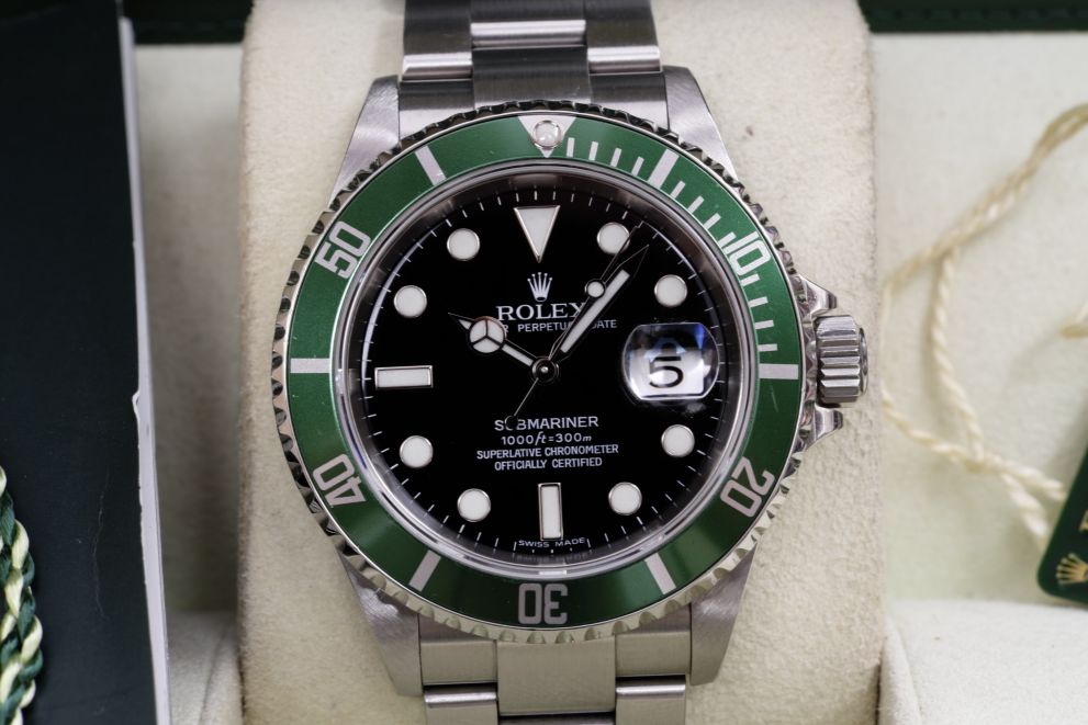 Rolex Submariner Date Ref. 16610LV RRR Card Full set