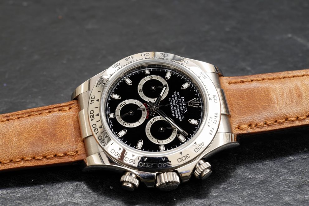 Rolex Daytona White Gold 18kt Black dial P serie - Top conditions - oro bianco