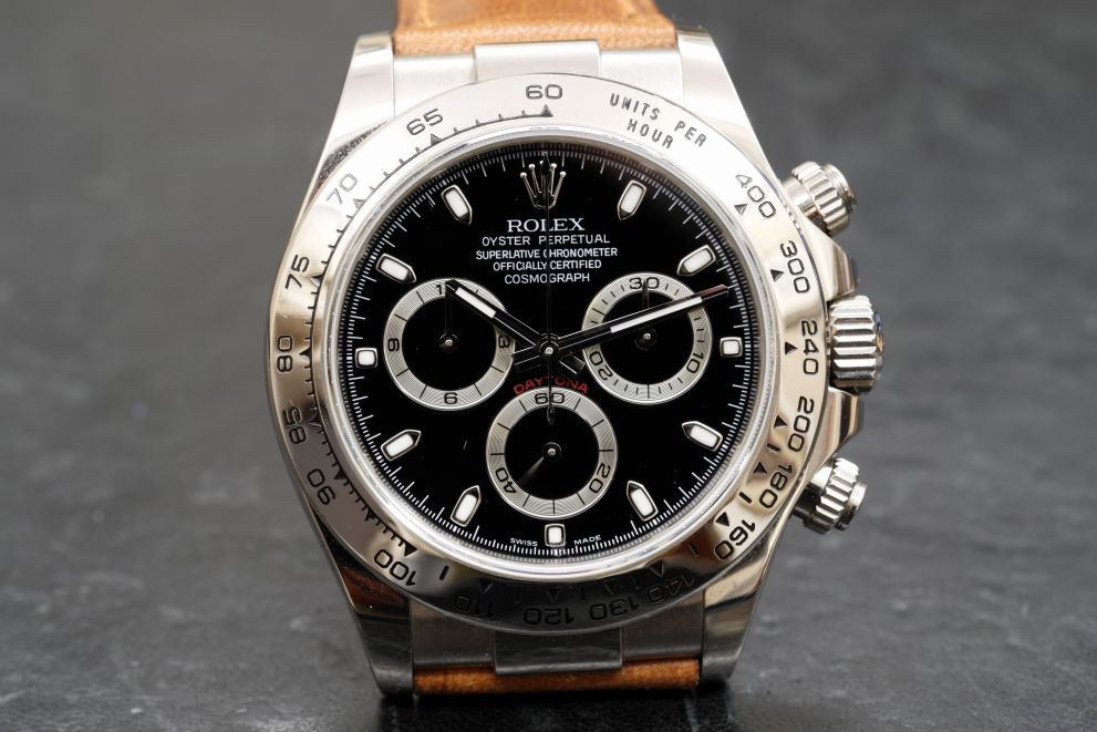 Rolex Daytona White Gold 18kt Black dial P serie - Top conditions - oro bianco
