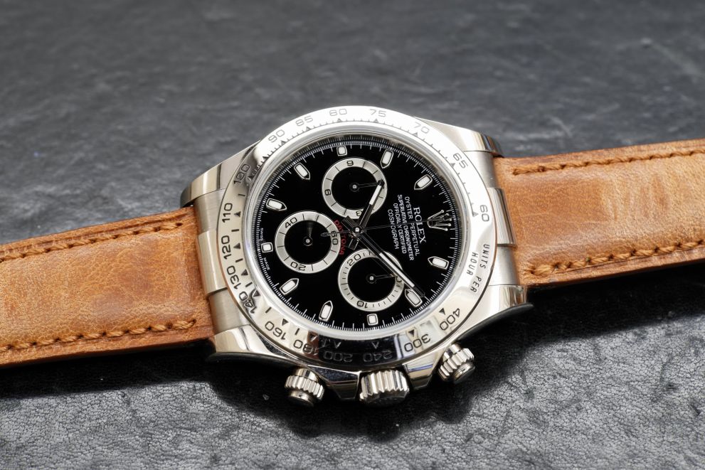 Rolex Daytona White Gold 18kt Black dial P serie - Top conditions - oro bianco