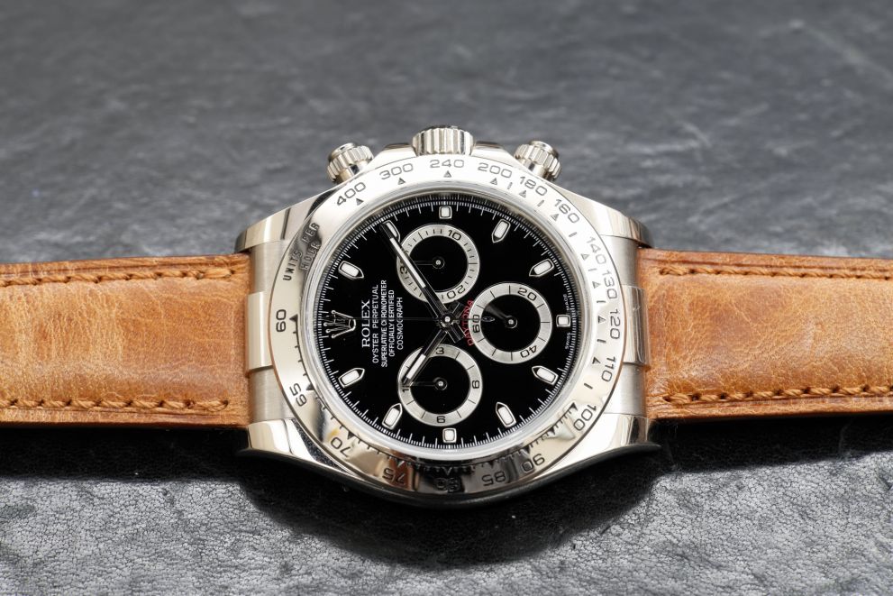 Rolex Daytona White Gold 18kt Black dial P serie - Top conditions - oro bianco