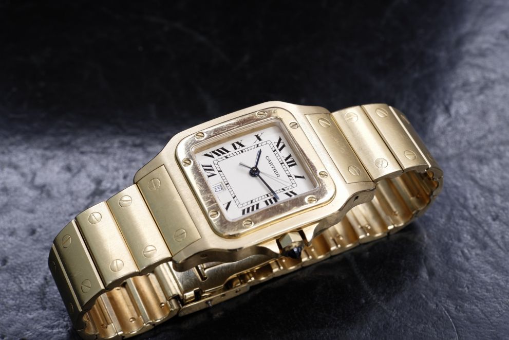 Cartier Santos Galbee Ref. 887901 Yellow Gold 18kt with box - oro giallo