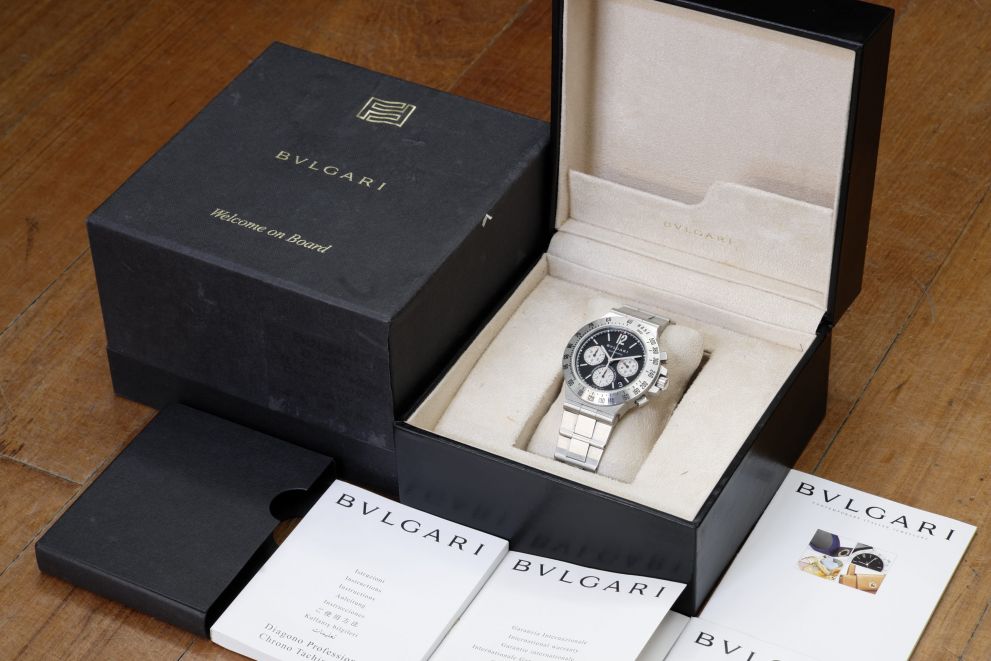 Bulgari Diagono Chronograph Special edition "Ferretti Boats" full set Top