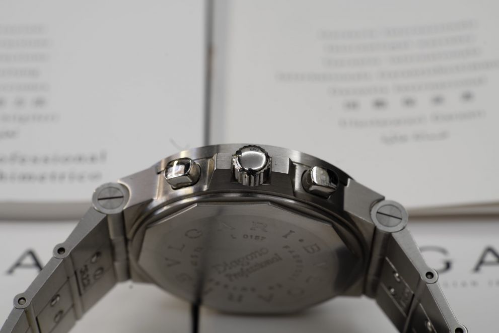 Bulgari Diagono Chronograph Special edition "Ferretti Boats" full set Top