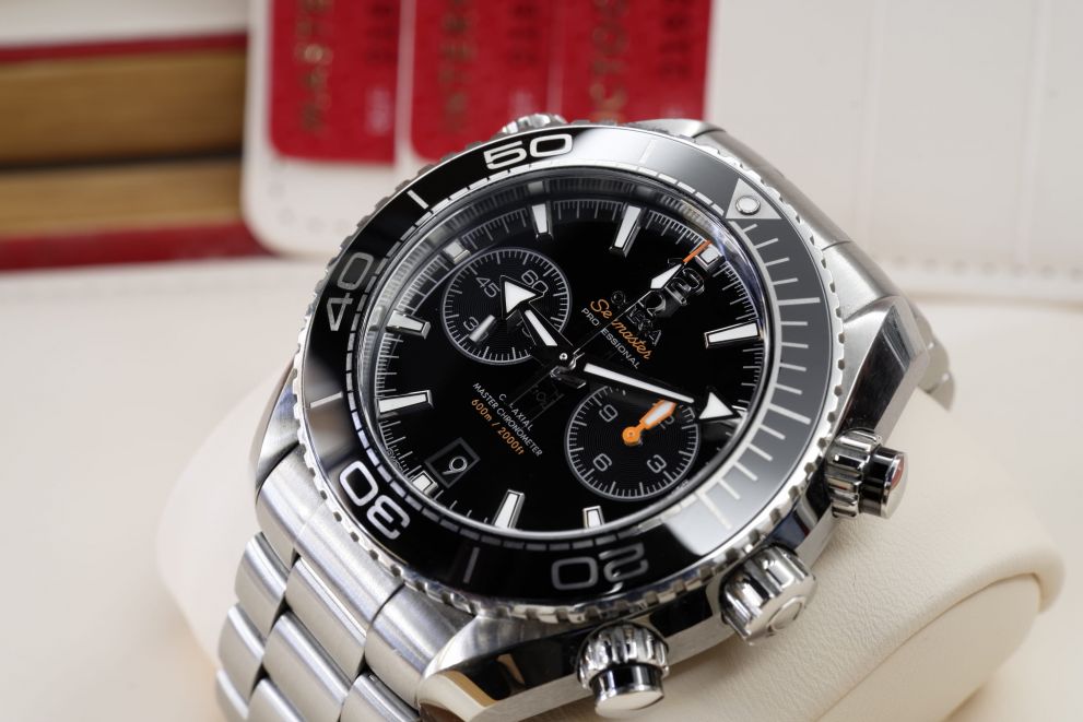 Omega Seamaster Planet Ocean Chronograph Co-Axial Master Chronometer Full set b/p