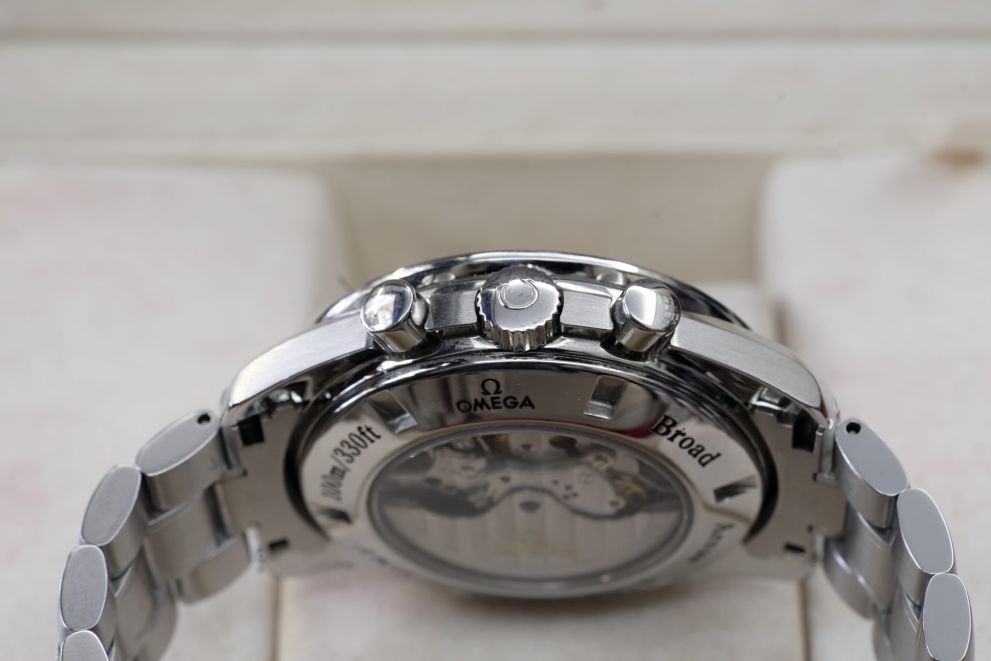 Omega Speedmaster Broad Arrow Gmt Co-Axial Full set b/p